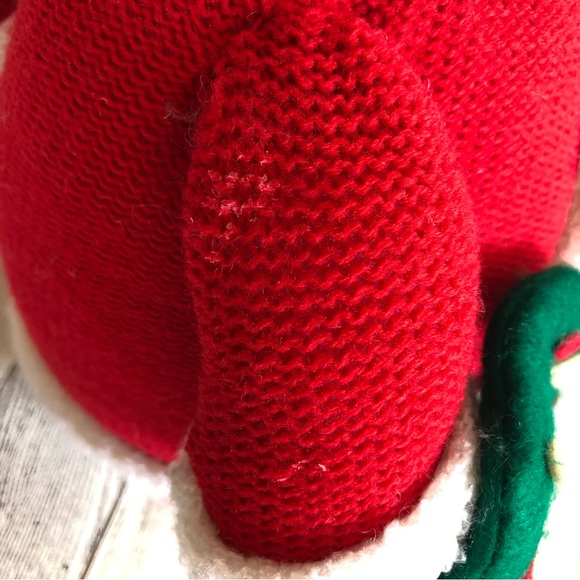 Home Trends Decorations Holiday Sweater Knit Weighed Santa 12'' - Picture 8 of 11